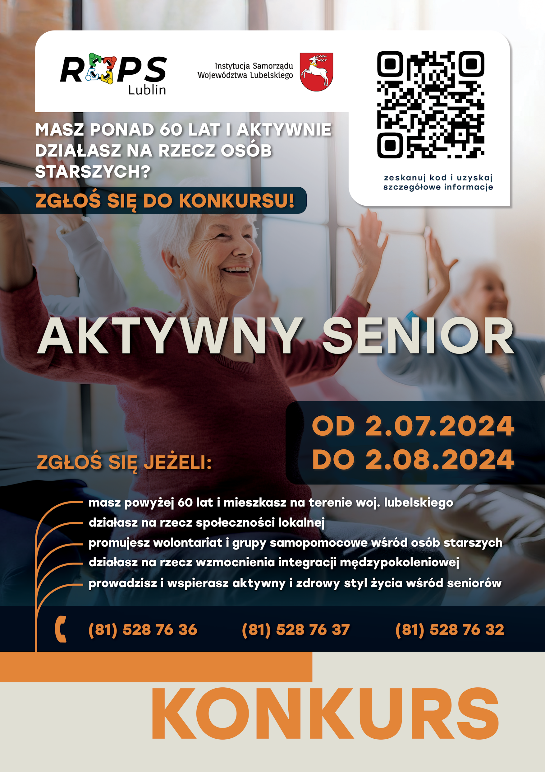 plakat aktywny senior