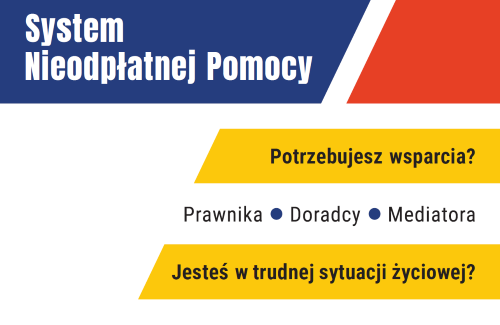 Nieodpłatna pomoc prawna, poradnictwo obywatelskie oraz mediacje