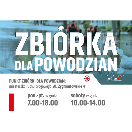 Miasto Lublin uruchomiło punkt zbiórki rzeczowej dla osób poszkodowanych w powodzi